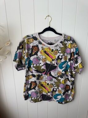 Disney Villains AOP T-shirt Rare Print 3x